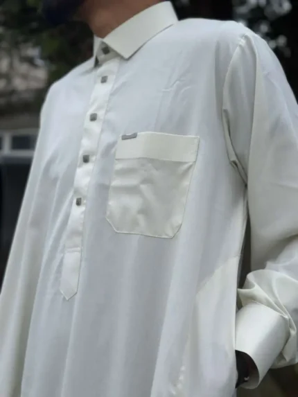 Qatari Thobe (AL SAHARA Brand) - Cream
