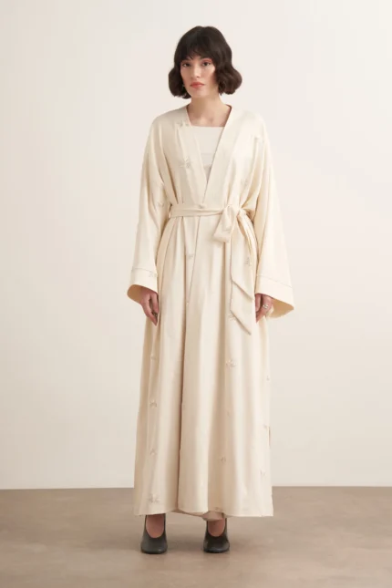 Farasha Beaded Long Kimono