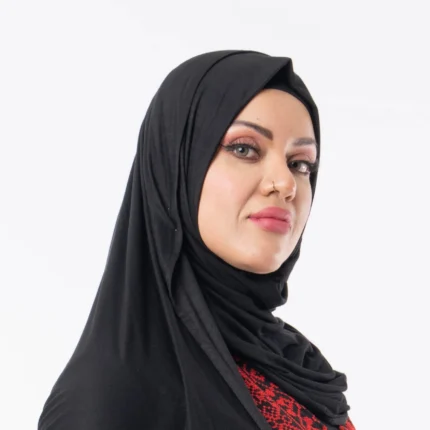 Black premium jersey hijab