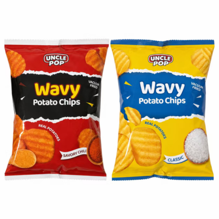 Wavy Potato Chips. Mixed flavors (12-Pack)