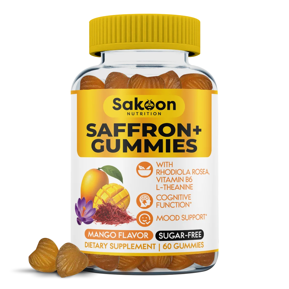 1 Pack of Saffron mood gummies 1 Pack of Saffron mood gummies