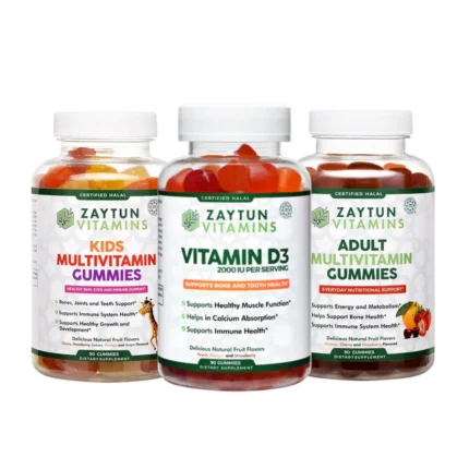 Adult Multivitamins + Kids Multivitamins + Vitamin D3 2000IU Gummies Bundle
