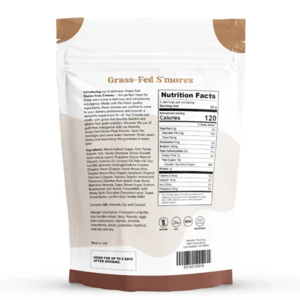 Chocolate Dipped Grass-fed S'Mores Gluten Free Back