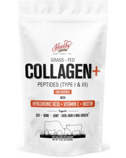 Collagen+ with Hydrolyzed Collagen Powder - Biotin - Hyaluronic Acid & Vitamin C