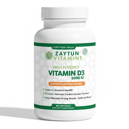 Halal Vitamin D3 5000 IU Softgels