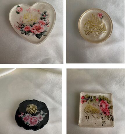 Handmade Floral Islamic Resin Fridge Magnet
