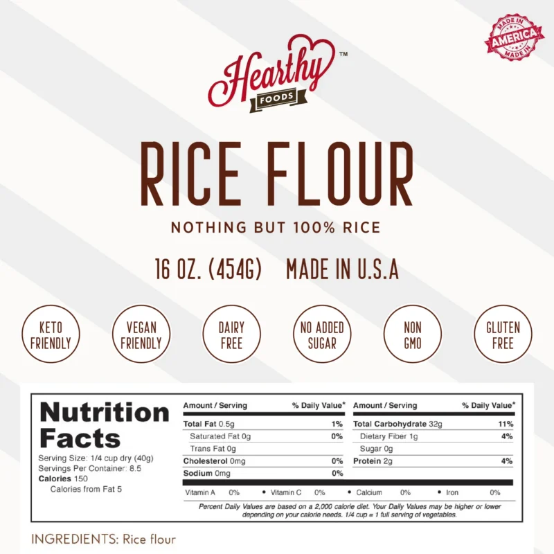 Nutritional Facts of Rice Flour