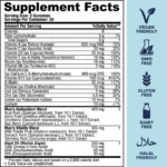 Supplement Facts of Mens Full Spectrum Multivitamin Gummies
