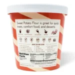 back side of Sweet Potato Flour