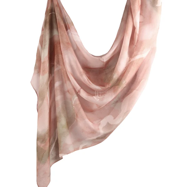 apricot-breathable-print-hijab Apricot breathable print hijab by Legacy Hijabs