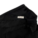 Glam midnight black velvet satin hijab by Legacy Hijabs