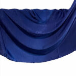 Navy blue velvet satin hijab scarf, 71 x 28 inches, by Legacy Hijabs