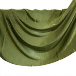 Olive green velvet satin hijab scarf, 71 x 28 inches, by Legacy Hijabs