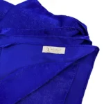 Glam sapphire blue velvet satin hijab by Legacy Hijabs