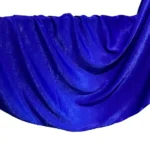 Sapphire blue velvet satin hijab scarf, 71 x 28 inches, by Legacy Hijabs