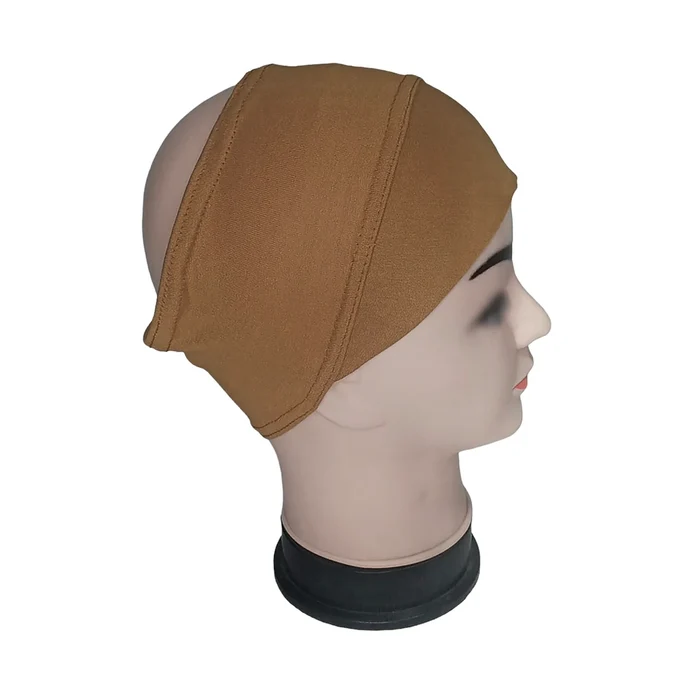 hijabunisa-d-band-underscarf-coco Coco D-band underscarf in stretchy cotton jersey with band trim by Hijabunisa by AKH
