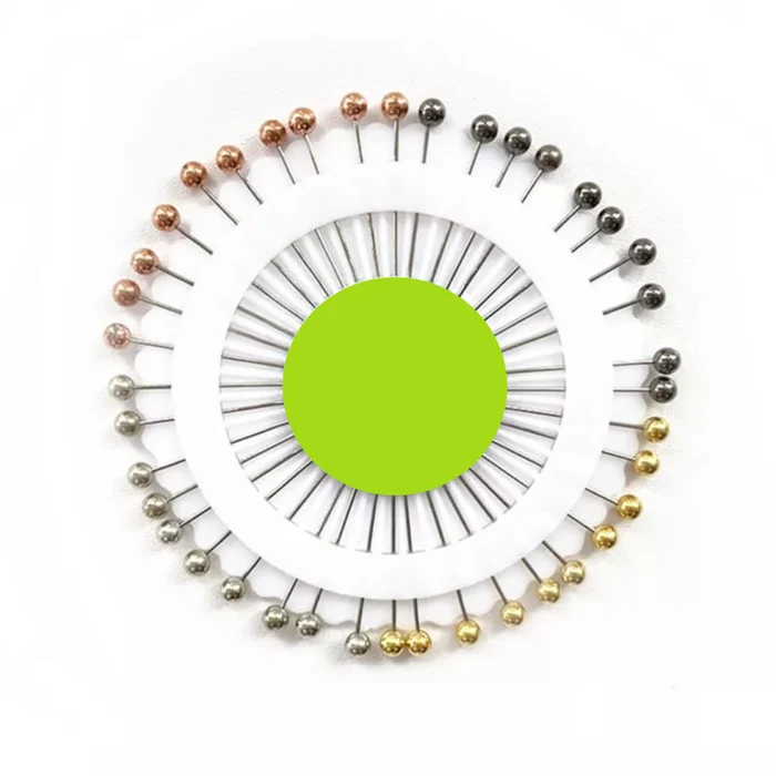 hijabunisa-pearl-hijab-pins-pin-wheel-multicolor Pin wheel of 30 multicolor pearl hijab pins, about 1 inch each, by Hijabunisa by AKH