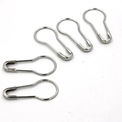 Pack of 30 silver snag-free hijab pins with no coil, about 1 inch, by Hijabunisa by AKH