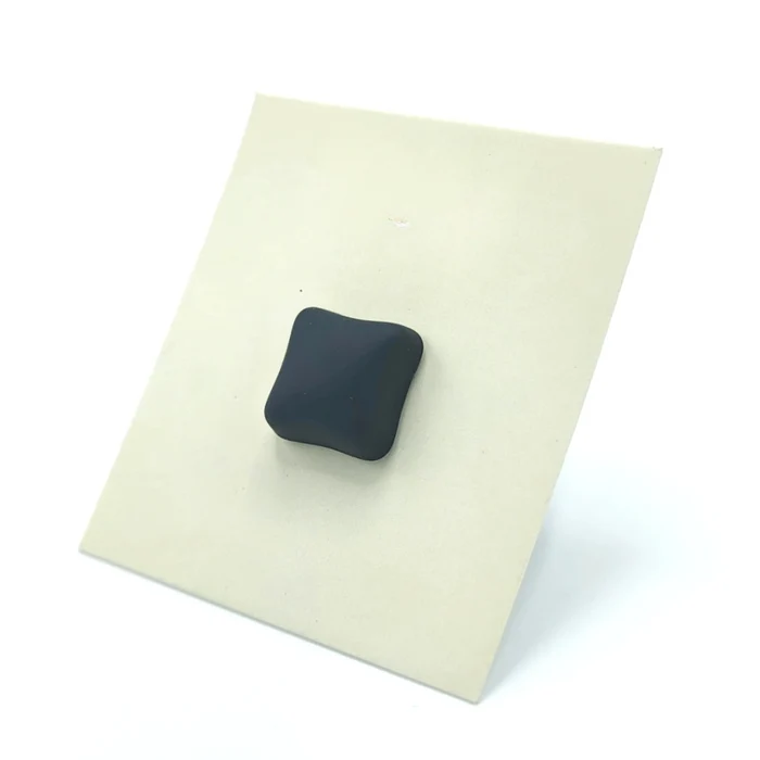 Pair of matte black square hijab magnets, about 1 inch, by Hijabunisa by AKH