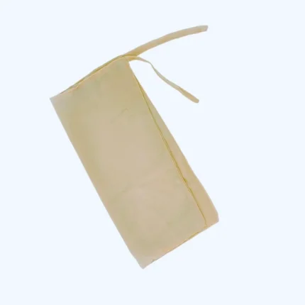 Skin beige half niqab with adjustable tie back straps, covers nose down