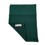Forest green hijab undercap in stretchy cotton jersey, 10 x 10 inches