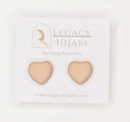 Nude magnet pin by Legacy Hijabs, a small no-snag hijab pin with a strong magnetic hold