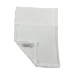 White wide front hijab undercap in stretchy cotton jersey, 10 x 10 inches